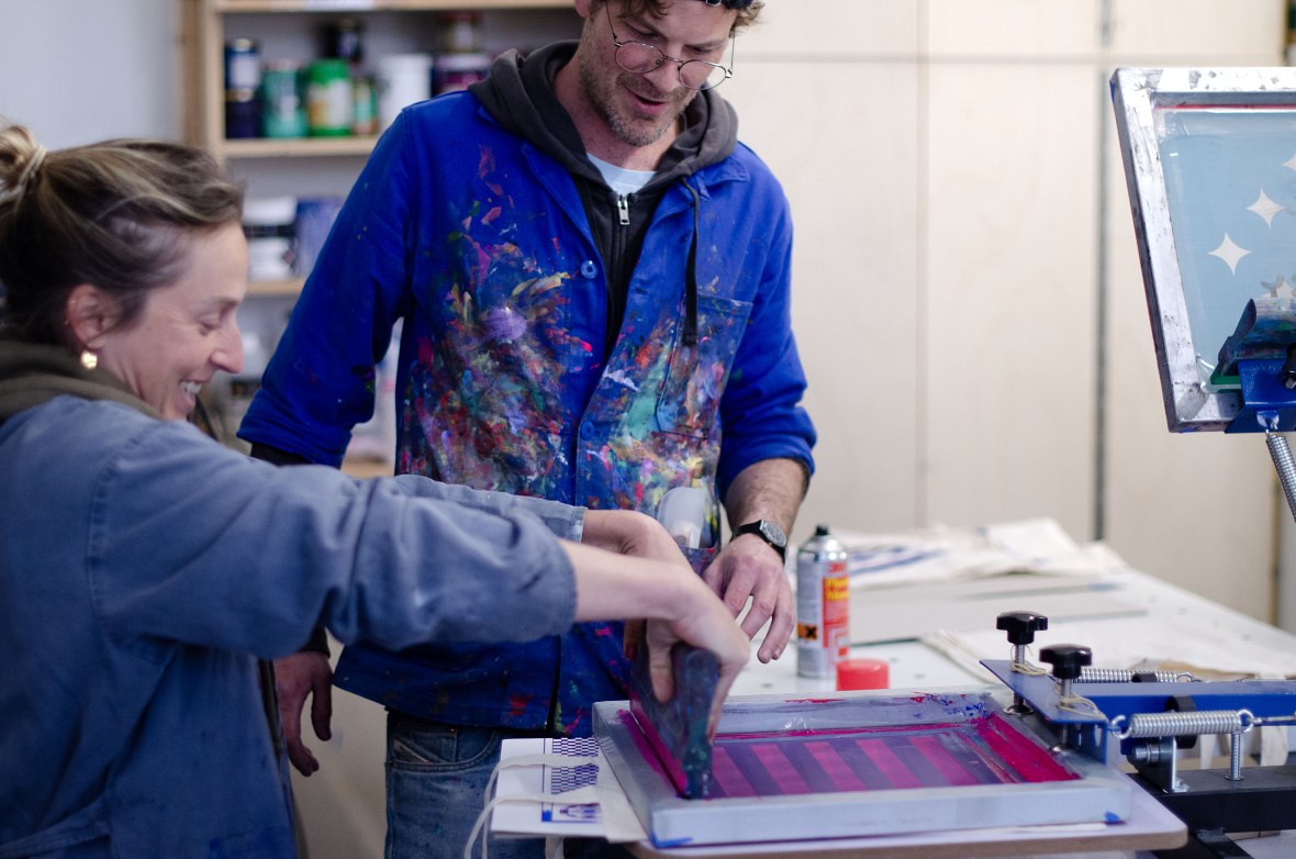 geste partage sérigraphie atelier