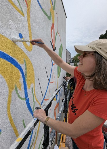Fresque Germaine Dulac © Nathalie Papeil et © Patrice Lumeau © Emilie Lapeyre © Caroline Selmes © Plus de Couleurs